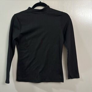 Black long sleeve womens top